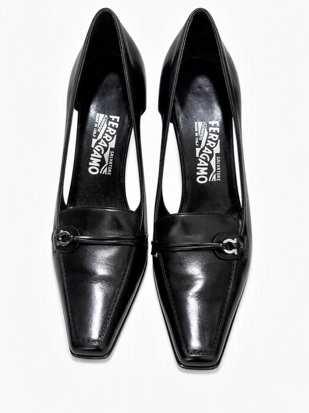 Salvatore Ferragamo Pointed Toe Pumps Black US 9